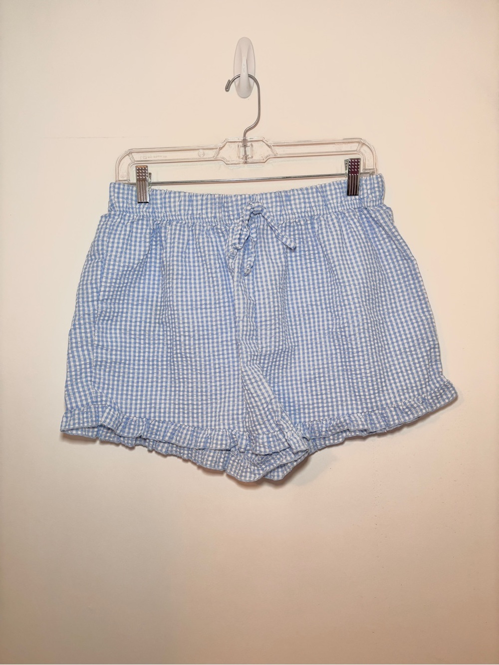 Women’s Linen Gingham Shorts